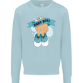 A Baby Boy Gender Reveal Christening Pregnancy Kids Sweatshirt Jumper Light Blue