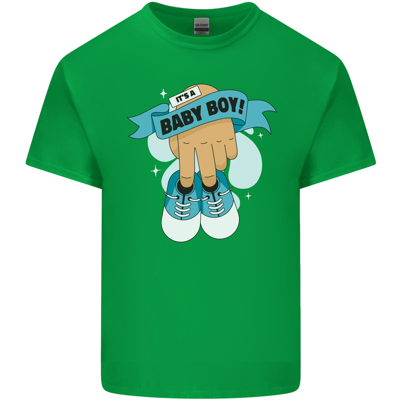 A Baby Boy Gender Reveal Christening Pregnancy Kids T-Shirt Childrens Irish Green