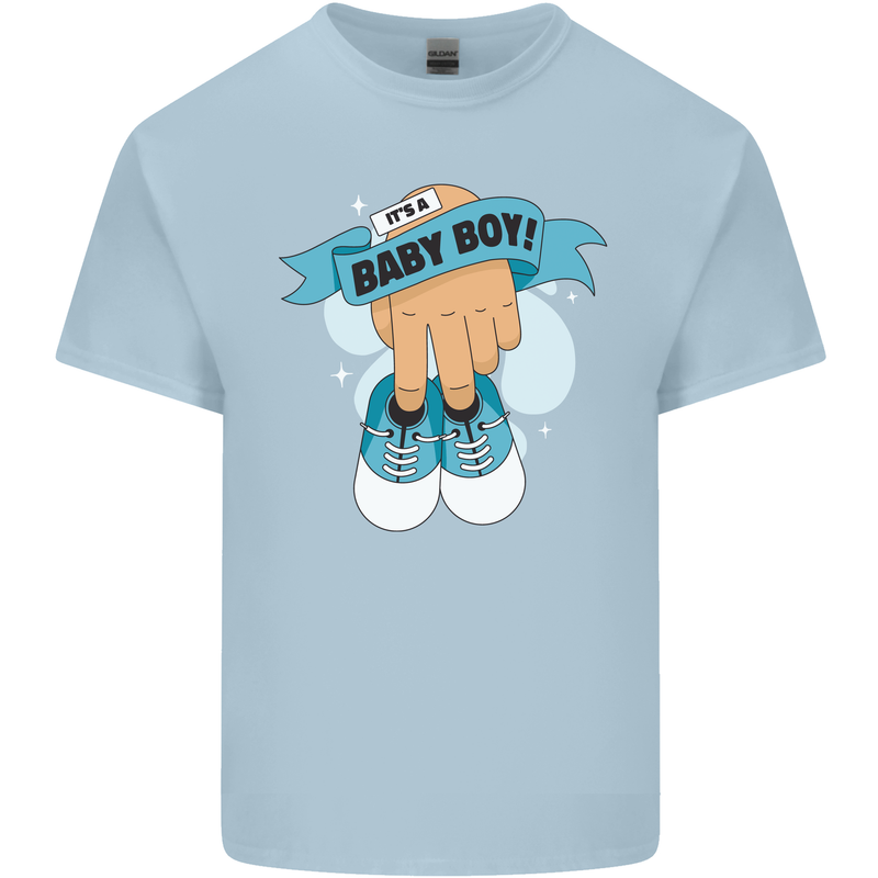 A Baby Boy Gender Reveal Christening Pregnancy Kids T-Shirt Childrens Light Blue