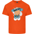 A Baby Boy Gender Reveal Christening Pregnancy Kids T-Shirt Childrens Orange