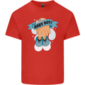 A Baby Boy Gender Reveal Christening Pregnancy Kids T-Shirt Childrens Red