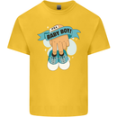 A Baby Boy Gender Reveal Christening Pregnancy Kids T-Shirt Childrens Yellow