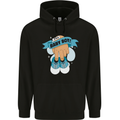 A Baby Boy Gender Reveal Christening Pregnancy Mens 80% Cotton Hoodie Black