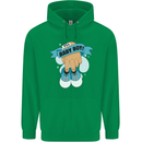 A Baby Boy Gender Reveal Christening Pregnancy Mens 80% Cotton Hoodie Irish Green