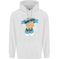 A Baby Boy Gender Reveal Christening Pregnancy Mens 80% Cotton Hoodie White