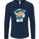 A Baby Boy Gender Reveal Christening Pregnancy Mens Long Sleeve T-Shirt Navy Blue