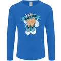 A Baby Boy Gender Reveal Christening Pregnancy Mens Long Sleeve T-Shirt Royal Blue