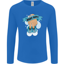 A Baby Boy Gender Reveal Christening Pregnancy Mens Long Sleeve T-Shirt Royal Blue