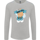 A Baby Boy Gender Reveal Christening Pregnancy Mens Long Sleeve T-Shirt Sports Grey