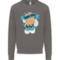 A Baby Boy Gender Reveal Christening Pregnancy Mens Sweatshirt Jumper Charcoal