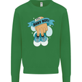 A Baby Boy Gender Reveal Christening Pregnancy Mens Sweatshirt Jumper Irish Green