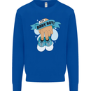 A Baby Boy Gender Reveal Christening Pregnancy Mens Sweatshirt Jumper Royal Blue