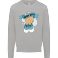 A Baby Boy Gender Reveal Christening Pregnancy Mens Sweatshirt Jumper Sports Grey