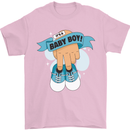 A Baby Boy Gender Reveal Christening Pregnancy Mens T-Shirt 100% Cotton Light Pink