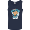 A Baby Boy Gender Reveal Christening Pregnancy Mens Vest Tank Top Navy Blue