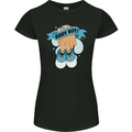 A Baby Boy Gender Reveal Christening Pregnancy Womens Petite Cut T-Shirt Black