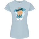 A Baby Boy Gender Reveal Christening Pregnancy Womens Petite Cut T-Shirt Light Blue