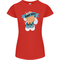 A Baby Boy Gender Reveal Christening Pregnancy Womens Petite Cut T-Shirt Red