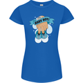 A Baby Boy Gender Reveal Christening Pregnancy Womens Petite Cut T-Shirt Royal Blue