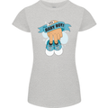 A Baby Boy Gender Reveal Christening Pregnancy Womens Petite Cut T-Shirt Sports Grey