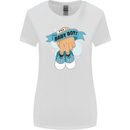 A Baby Boy Gender Reveal Christening Pregnancy Womens Wider Cut T-Shirt White