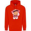 A Baby Girl Gender Reveal Christening Pregnancy Childrens Kids Hoodie Bright Red