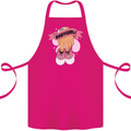 A Baby Girl Gender Reveal Christening Pregnancy Cotton Apron 100% Organic Pink