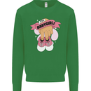 A Baby Girl Gender Reveal Christening Pregnancy Kids Sweatshirt Jumper Irish Green