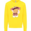 A Baby Girl Gender Reveal Christening Pregnancy Kids Sweatshirt Jumper Yellow
