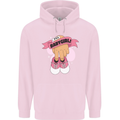 A Baby Girl Gender Reveal Christening Pregnancy Mens 80% Cotton Hoodie Light Pink