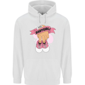 A Baby Girl Gender Reveal Christening Pregnancy Mens 80% Cotton Hoodie White