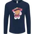 A Baby Girl Gender Reveal Christening Pregnancy Mens Long Sleeve T-Shirt Navy Blue