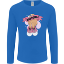 A Baby Girl Gender Reveal Christening Pregnancy Mens Long Sleeve T-Shirt Royal Blue