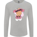 A Baby Girl Gender Reveal Christening Pregnancy Mens Long Sleeve T-Shirt Sports Grey