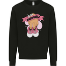 A Baby Girl Gender Reveal Christening Pregnancy Mens Sweatshirt Jumper Black