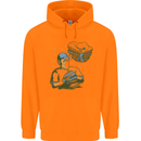 A Baseball Player Childrens Kids Hoodie Orange