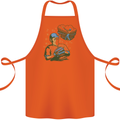 A Baseball Player Cotton Apron 100% Organic Orange