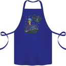 A Baseball Player Cotton Apron 100% Organic Royal Blue