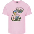 A Baseball Player Kids T-Shirt Childrens Light Pink