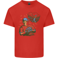 A Baseball Player Kids T-Shirt Childrens Red