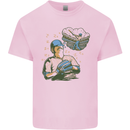 A Baseball Player Mens Cotton T-Shirt Tee Top Light Pink