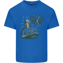 A Baseball Player Mens Cotton T-Shirt Tee Top Royal Blue