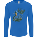 A Baseball Player Mens Long Sleeve T-Shirt Royal Blue