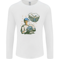 A Baseball Player Mens Long Sleeve T-Shirt White