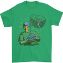 A Baseball Player Mens T-Shirt 100% Cotton Irish Green