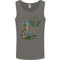 A Baseball Player Mens Vest Tank Top Charcoal