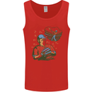 A Baseball Player Mens Vest Tank Top Red
