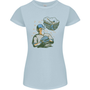 A Baseball Player Womens Petite Cut T-Shirt Light Blue