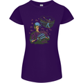 A Baseball Player Womens Petite Cut T-Shirt Purple