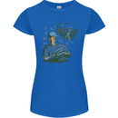 A Baseball Player Womens Petite Cut T-Shirt Royal Blue